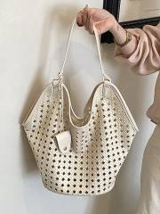 Unique Hollow-Out Woven Tote Bag 2026 New Model Shoulder Underarm Bag
