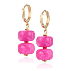 Hot-Selling Multi-Color Exaggerated Resin Earrings