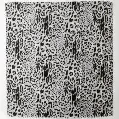 Classic black white leopard grain pattern women scarf