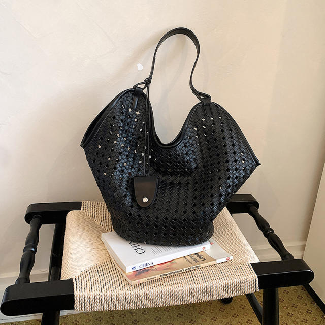 Unique Hollow-Out Woven Tote Bag 2026 New Model Shoulder Underarm Bag