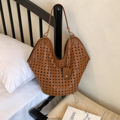 Unique Hollow-Out Woven Tote Bag 2026 New Model Shoulder Underarm Bag