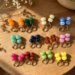 Hot-Selling Multi-Color Exaggerated Resin Earrings