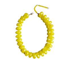 New Acrylic Color Smudged Beaded Necklace Dopamine Accessories Fashionista Casual Necklace