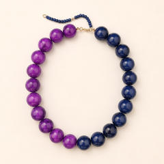 Purple + navy blue