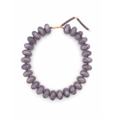 New Acrylic Color Smudged Beaded Necklace Dopamine Accessories Fashionista Casual Necklace