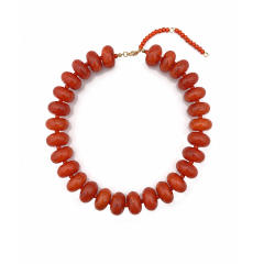 New Acrylic Color Smudged Beaded Necklace Dopamine Accessories Fashionista Casual Necklace