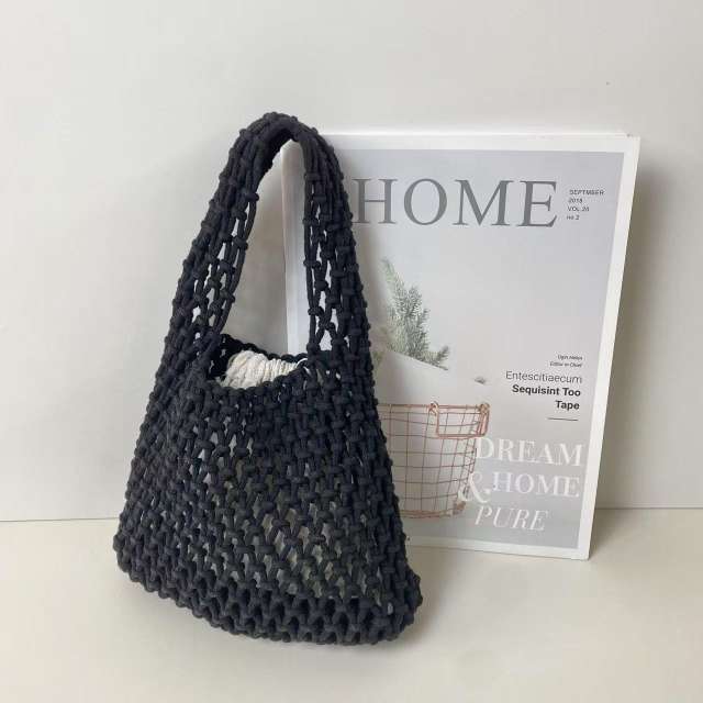Candy-Colored Straw Bag Mini Handbag Korean Style Ins Wrist Woven Bag Small Bag