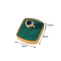 Microfiber Velvet One-Ring Stand Metal Jewelry Stand Jewelry Store Display