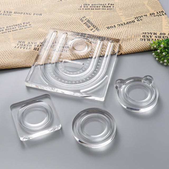 Acrylic Jewelry Display Tray Bracelet and Bead Selection Tray Jewelry Storage and Viewing Tray