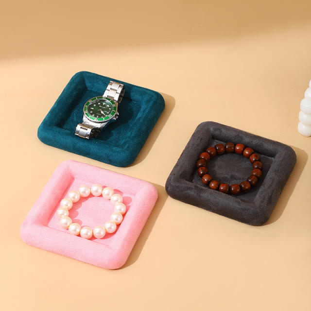 Velvet Jewelry Tray for Rings Earrings Necklaces Bracelets Selection Tray