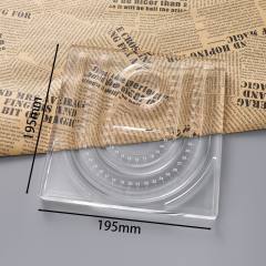 Transparent beaded plate