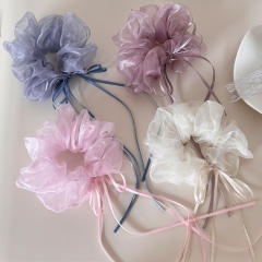 Korean fashion sweet mesh big size scrunchies