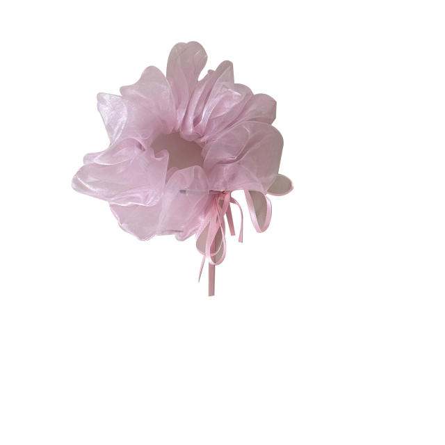 Korean fashion sweet mesh big size scrunchies