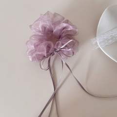 Korean fashion sweet mesh big size scrunchies