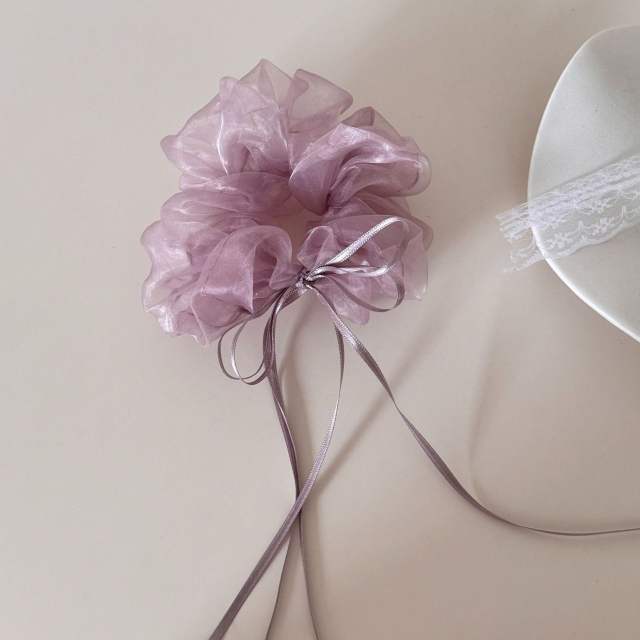 Korean fashion sweet mesh big size scrunchies