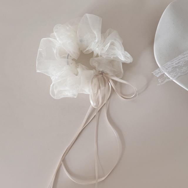 Korean fashion sweet mesh big size scrunchies