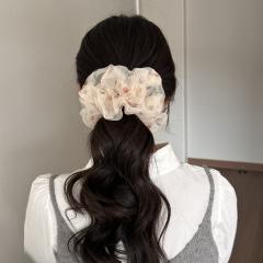 Summer super large polka dots mesh scrunchies for women
