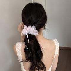 Korean fashion sweet mesh big size scrunchies