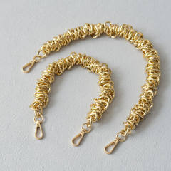 Metal Chain Fashion Bag Alloy Chain Accessories Bag Shoulder Belt Portable Metal Chain Underarm Shoulder Chain