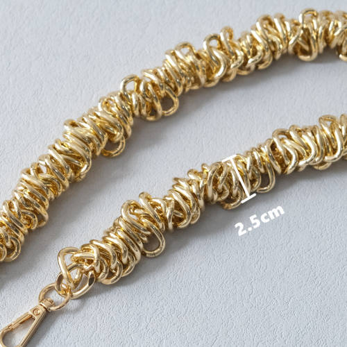 Metal Chain Fashion Bag Alloy Chain Accessories Bag Shoulder Belt Portable Metal Chain Underarm Shoulder Chain