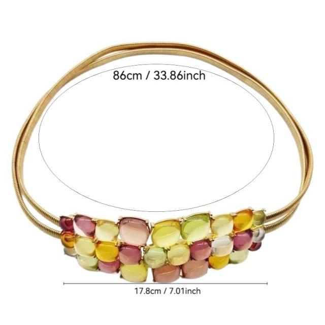 New Style Dress Accessories Waist Chain Bohemian Exaggerated Luxury Metal Belt Wholesale
