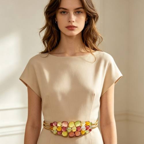 New Style Dress Accessories Waist Chain Bohemian Exaggerated Luxury Metal Belt Wholesale