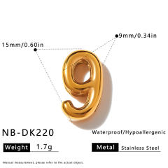 Hot sale initial letter DIY stainless steel bracelet