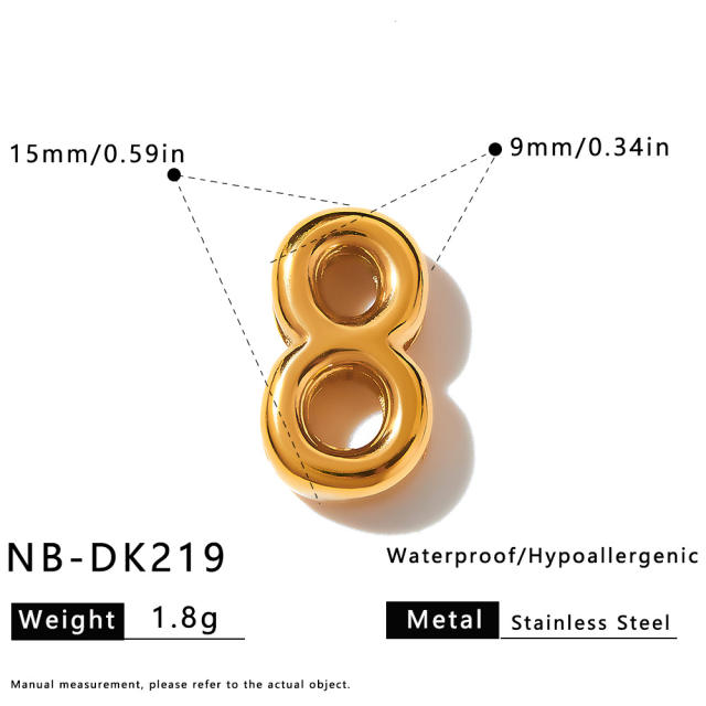Hot sale initial letter DIY stainless steel bracelet