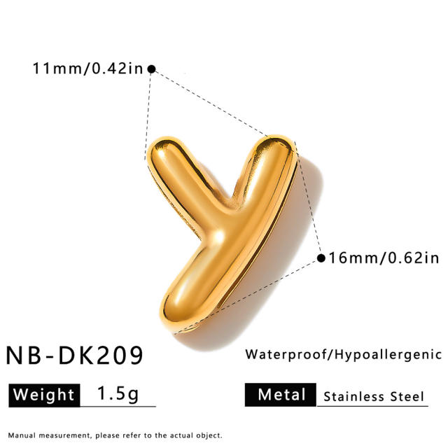 Hot sale initial letter DIY stainless steel bracelet