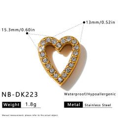 Hot sale initial letter DIY stainless steel bracelet