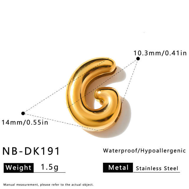 Hot sale initial letter DIY stainless steel bracelet