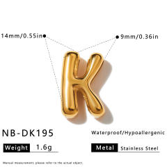 Hot sale initial letter DIY stainless steel bracelet