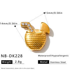 Hot sale initial letter DIY stainless steel bracelet