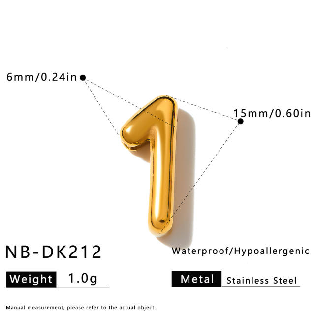 Hot sale initial letter DIY stainless steel bracelet