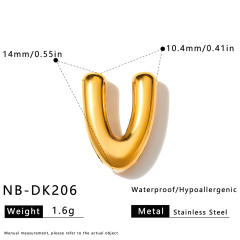 Hot sale initial letter DIY stainless steel bracelet