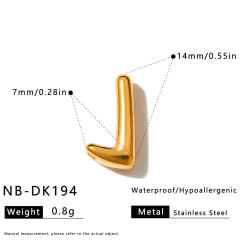 Hot sale initial letter DIY stainless steel bracelet