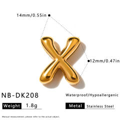 Hot sale initial letter DIY stainless steel bracelet