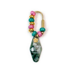 Y2K colorful bead outdoor U shape keychain bag charms