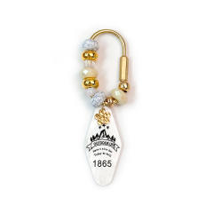 Y2K colorful bead outdoor U shape keychain bag charms
