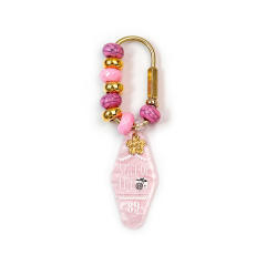 Y2K colorful bead outdoor U shape keychain bag charms