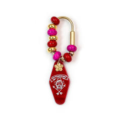 Y2K colorful bead outdoor U shape keychain bag charms