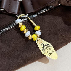 Y2K colorful bead outdoor U shape keychain bag charms