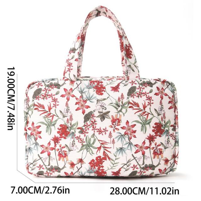 Large-Capacity Top-Handle Toiletry Bag Portable for Travel