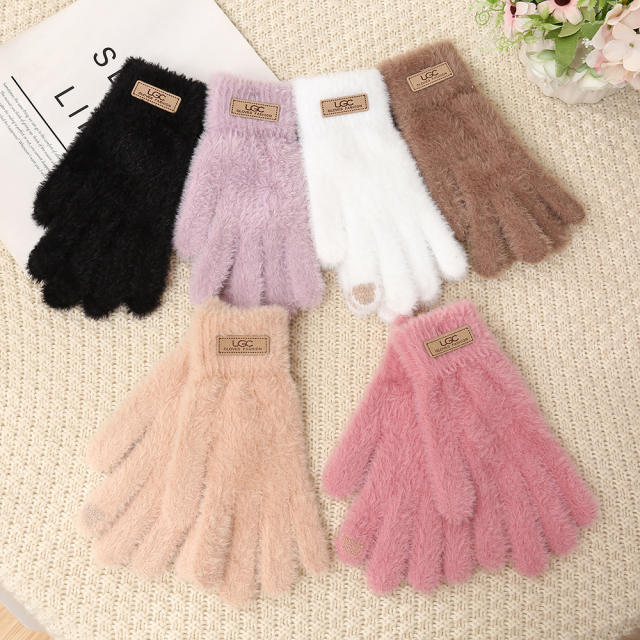 New Double-Layer Thickened Plus Velvet Winter Touch Screen Gloves