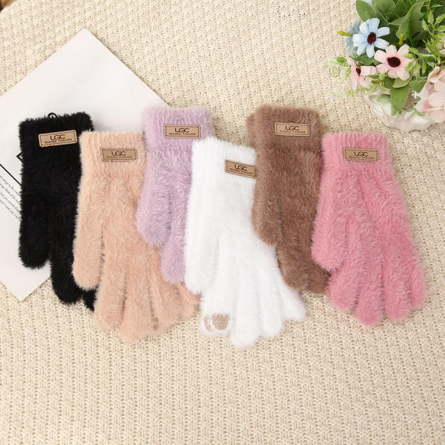 New Double-Layer Thickened Plus Velvet Winter Touch Screen Gloves