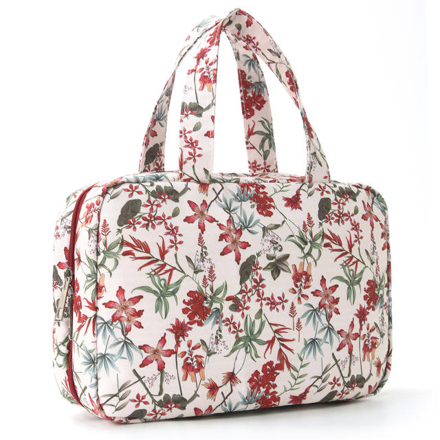 Large-Capacity Top-Handle Toiletry Bag Portable for Travel