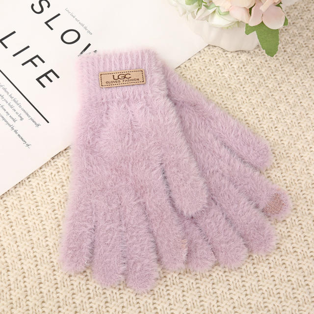 New Double-Layer Thickened Plus Velvet Winter Touch Screen Gloves