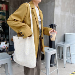 Fresh Daisy Canvas Bag Women's Artistic Shoulder Bag floral crossbody bag