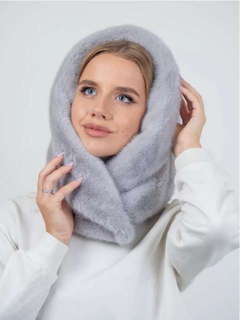 Plush Hat for Women Thickeneded Winter Anti-Freeze Ear Muffs Neck Protectors hat