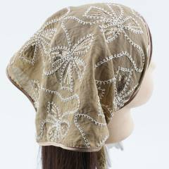 Autumn and Winter Handmade Embroidered Sequin Headscarf